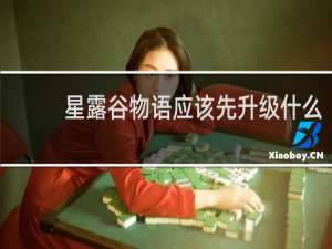 星露谷物语应该先升级什么