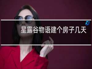 星露谷物语建个房子几天