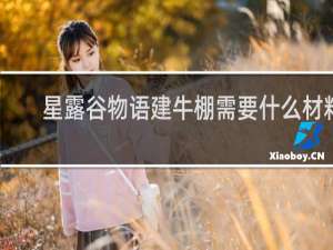 星露谷物语建牛棚需要什么材料