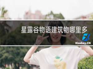 星露谷物语建筑物哪里多