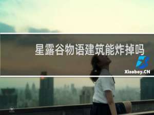 星露谷物语建筑能炸掉吗