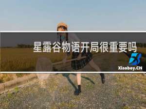 星露谷物语开局很重要吗