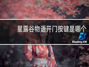 星露谷物语开门按键是哪个