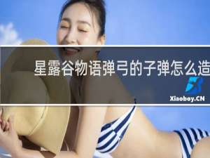 星露谷物语弹弓的子弹怎么造