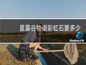 星露谷物语彩虹石要多少