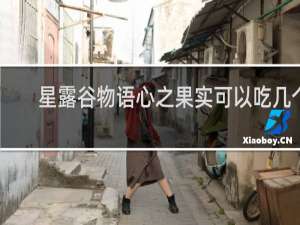 星露谷物语心之果实可以吃几个
