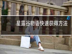 星露谷物语快速获得方法