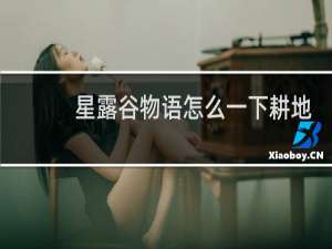 星露谷物语怎么一下耕地