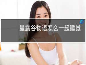 星露谷物语怎么一起睡觉