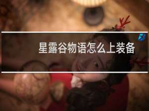 星露谷物语怎么上装备