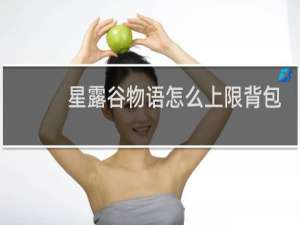 星露谷物语怎么上限背包
