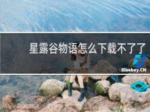 星露谷物语怎么下载不了了