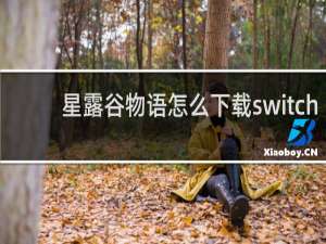 星露谷物语怎么下载switch