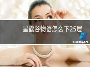 星露谷物语怎么下25层