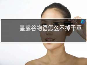 星露谷物语怎么不掉干草