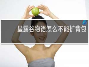 星露谷物语怎么不能扩背包
