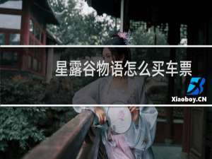 星露谷物语怎么买车票