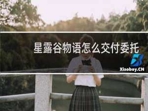 星露谷物语怎么交付委托