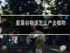 星露谷物语怎么产去植物