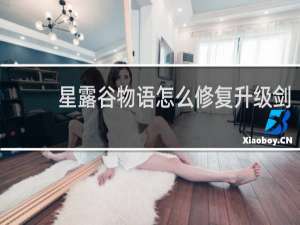 星露谷物语怎么修复升级剑