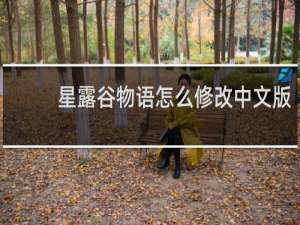 星露谷物语怎么修改中文版