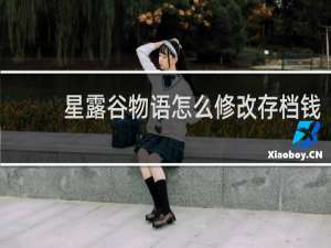 星露谷物语怎么修改存档钱