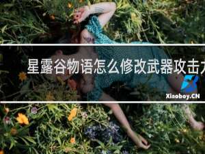 星露谷物语怎么修改武器攻击力