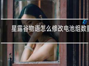 星露谷物语怎么修改电池组数量