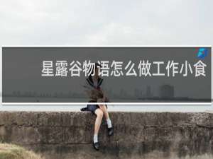 星露谷物语怎么做工作小食