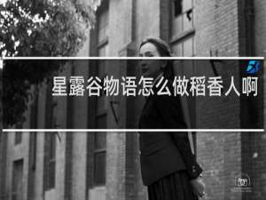 星露谷物语怎么做稻香人啊