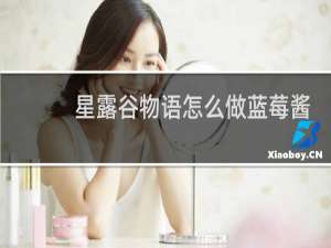 星露谷物语怎么做蓝莓酱