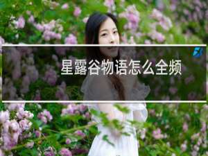 星露谷物语怎么全频