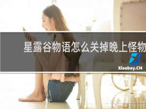 星露谷物语怎么关掉晚上怪物