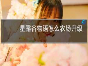 星露谷物语怎么农场升级