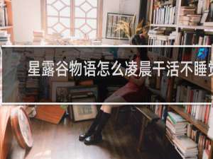 星露谷物语怎么凌晨干活不睡觉