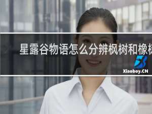 星露谷物语怎么分辨枫树和橡树