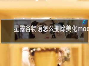星露谷物语怎么删除美化mod