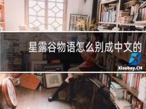 星露谷物语怎么别成中文的