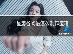 星露谷物语怎么制作宝箱