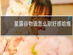 星露谷物语怎么刷好感哈维