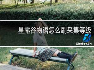 星露谷物语怎么刷采集等级