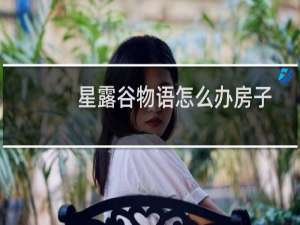星露谷物语怎么办房子