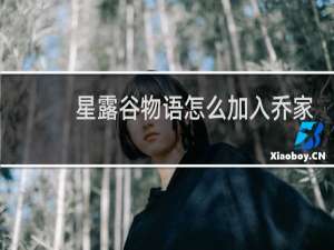 星露谷物语怎么加入乔家