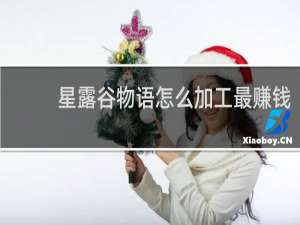 星露谷物语怎么加工最赚钱