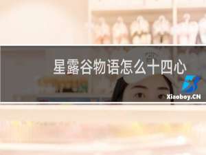 星露谷物语怎么十四心