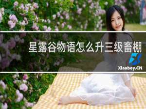 星露谷物语怎么升三级畜棚