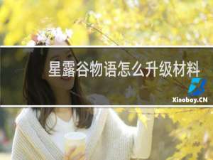 星露谷物语怎么升级材料