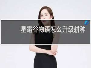 星露谷物语怎么升级耕种