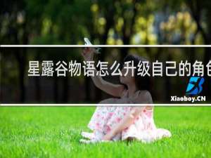 星露谷物语怎么升级自己的角色