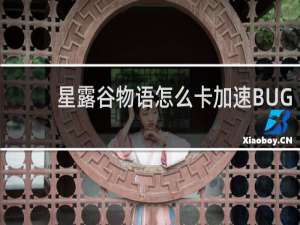 星露谷物语怎么卡加速BUG